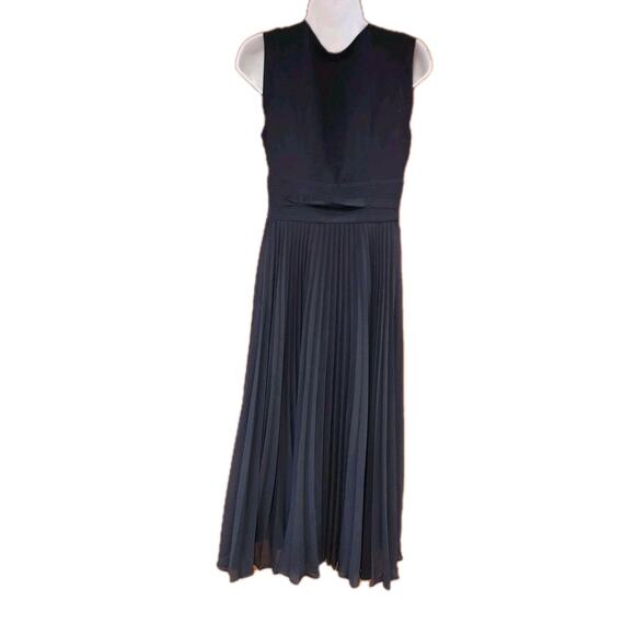 Leifsdottir Navy Pleated Xs Sz 2 Dress For Easter Spring - Picture 3 of 4